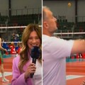 Nikola Grbić spasavao lepu voditeljku na terenu: "Nađite nekoga ko će ovako da vas brani"