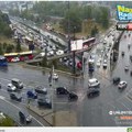 Kiša dodatno usporila beograđane: Gužva kod Autokomadne, kolone vozila i na mostovima (foto)