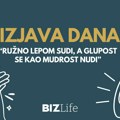 Izjava dana: „Ružno lepom sudi, a glupost se kao mudrost nudi“