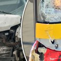 Sudar automobila i autobusa na Bežanijskoj kosi: Ima povređenih