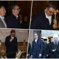Vučić dobio blagoslov patrijarha Porfirija pred put u Njujork: Sa Vučićem u Hramu Svetog Save premijer Vučević i Dodik…