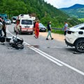 Težak sudar kod Tutina: Motociklistkinja hitno prebačena u Novi Pazar
