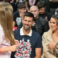 (Foto) Đoković na tribinama pratio duel Crvene zvezde i Žalgirisa