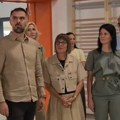 Gojković i Mićin obišli novoizgrađenu fiskulturnu salu Gimnazije Laza Kostić