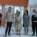 Gojković i Mićin obišli novoizgrađenu fiskulturnu salu Gimnazije Laza Kostić