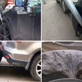 Beograđanka zatekla strašan prizor na svom autu: Neko ga je tokom noći udario i nabacio na znak, ovo je šteta