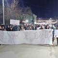 U Bojniku održan četvrti protest u znak podrške studentima koji pešače ka Kragujevcu