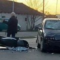 U Batajnici oboren motociklista, zadobio teške telesne povrede