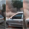 Požar u centru Beograda: Goreo automobil, pomoć stigla od neočekivanih spasilaca