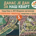 Grad Niš i JKP Mediana nastavljaju generalno čišćenje kvartova u gradu