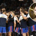 Na koga je to Dunja Jovanić bacila oko? Bodrila "orlove" iz prvog reda, a snimak završio na mrežama