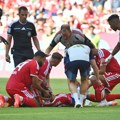 Jezive scene na Alijanc Areni: Musijala dao gol, pa se srušio na terenu!