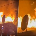 Buktinja na Mirijevskom bulevaru: Veliki plamen kulja iz kuće, crni dim se širi na sve strane! Odzvanjaju detonacije (video)