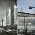 Fotografije unutrašnjosti hale koju je zahvatio Požar: Lokalizovana vatrena stihija u Učiteljskom naselju, svuda šut i…
