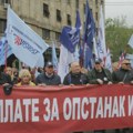 Savez samostalnih sindikata Kragujevac 1. maja na kragujevačkom Trgu topolivaca o položaju radnika