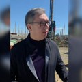 Vučić obišao gradilište nacionalnog stadiona: Radovi napreduju neverovatnom brzinom