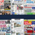 Naslovne strane današnjih novina: Prelistavanje štampe za ponedeljak, 2. jun 2025. godine