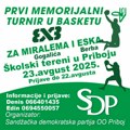 Priboj: Memorijalni turnir u basketu 3×3 „Za Miralema Gogalića i Eska Berba”
