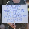 Počeo je šesti protest „Srbija protiv nasiljaˮ u Kragujevcu