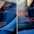 Zapalio se autobus na Bulevaru despota Stefana ispod Pančevačkog mosta