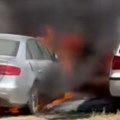 Užas u Zrenjaninu! Parkirani automobili gore kao šibice, moguća su 2 uzroka
