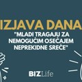 Izjava dana: „Mladi tragaju za nemogućim osećajem neprekidne sreće“