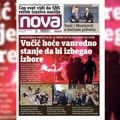 „Nova“ piše: Vučić hoće vanredno stanje da bi izbegao izbore
