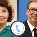 "Razmenili smo mišljenja" Vučić razgovarao sa Siljanovskom Davkovom: "Srbija ostaje posvećena očuvanju mira i stabilnosti"