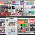 Naslovne strane sutrašnjih novina: Prelistavanje štampe za subotu, 4. april 2026. godine