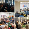 "Srbija ne sme da stane" Kolone ljudi širom Srbije pružaju podršku SNS, naprednjaci počeli sa prikupljanjem potpisa (foto)