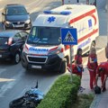 Udes u Vojvode Mišića. Povređen motociklista