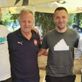 Bjeković i Tumbaković na stadionu
