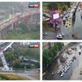 Krkljanac na beogradskim ulicama Kiša napravila haos, ovuda vozila mile - te tačke obiđite (foto)