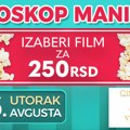 „Bioskop manija“ u bioskopima Cine Grand i Vilin Grad