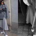 Mom’s Pants siva tuxedo suknja od vune sada je na sniženju – i želimo je!