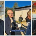"Pronašao sam svoju kravicu" Vučević obišao farmu krava u Bačkoj Palanci, pa vrednoj Sofiji doneo poklon: "Evo jedan ruzmarin…