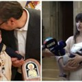 "Počastvovani smo od našeg predsednika, našeg kuma" Roditelji malog Lazara kome je Vučić kum ne mogu da sakriju ponos i…