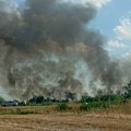 Izbio požar u selu Turjanu kod Bojnika, zahvaćeno deset hektara zemlje: Vatra se brzo širi zbog vetra