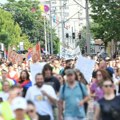 Veliki broj studenata i građana na vidovdanskom protestu u Beogradu