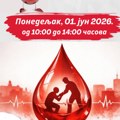 PU Vranje: Akcija davanja krvi u ponedeljak 1. juna