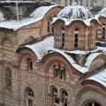 (Фото) Снег на Хиландару после десет година: Неочекивани призор на Светој гори