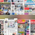 Naslovne strane današnjih novina: Prelistavanje štampe za ponedeljak, 7. septembar 2026. godine