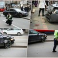 Prvi snimak teške saobraćajke u Bulevaru kralja Aleksandra: Povređeni pešak hitno prevezen u Urgentni, srča i krv svuda po…