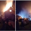 Porodična kuća u plamenu Veliki požar u Gornjem Milanovcu! Vatrogasci na terenu (video)