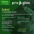 Tribina ProGlasa u ponedeljak 11. decembra u Šapcu