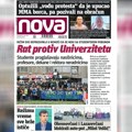 „Nova“ piše: Rat vlasti protiv univerziteta: Studente proglašavaju nasilnicima, profesore i dekane neradnicima