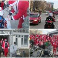(Foto, video) Moto Deda Mrazovi tradicionalno prodefilovali ulicama grada: Novogodišnji paketići za mališane koji praznike…