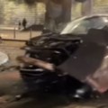 Žestok sudar automobila i autobusa Nemila scena ispod Brankovog mosta (VIDEO)