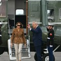 Helikopter u kom su bili Melanija i Tramp prinudno sleteo: Hitno se oglasila Bela kuća
