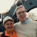 Vučić obišao radove na putu Zlot - Podgorac: Građani će dobiti 12 km novog asfalta (video)